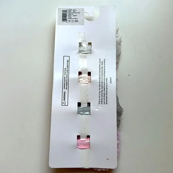 Starting Out 4 Piece Lace Barette Set - Picture 2 of 2